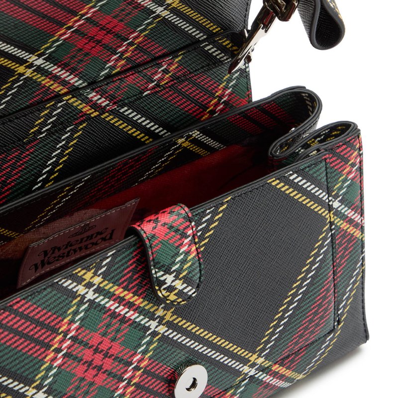 Vivienne Westwood Multi Medium Hazel Tartan Top-Handle Bag-3