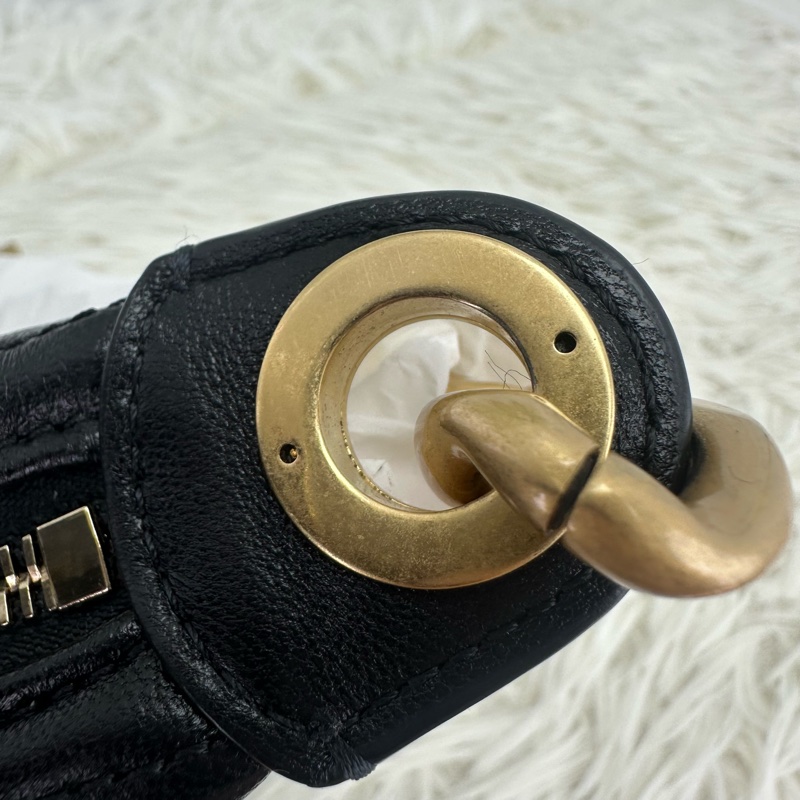 閑置品🌟25c 嬉皮款黑金羊皮HOBO Small Size 晶片款 2025年-9