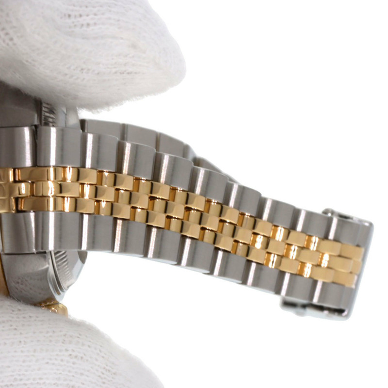 勞力士 79173N2BR 日誌型腕錶，黃色錶殼鑲嵌兩顆鑽石，不鏽鋼錶殼，18K金錶殼，女款-8