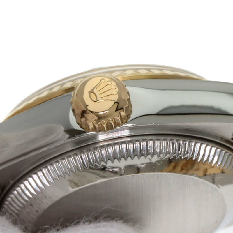 勞力士 79173N2BR 日誌型腕錶，黃色錶殼鑲嵌兩顆鑽石，不鏽鋼錶殼，18K金錶殼，女款-9