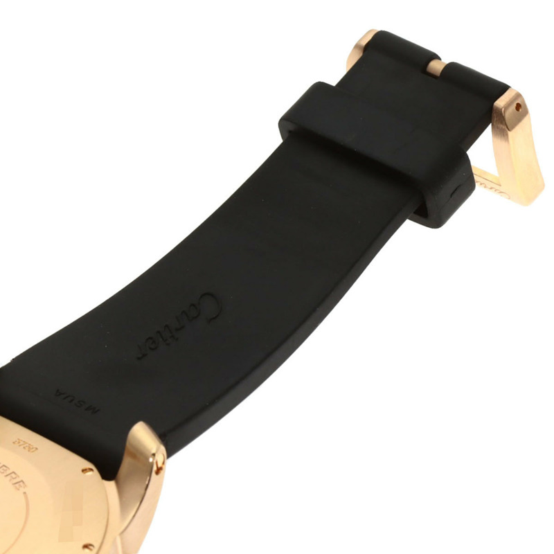 卡地亞 W7100052 Calibre de Diver's 男士腕錶，18K 玫瑰金，橡膠錶帶-12