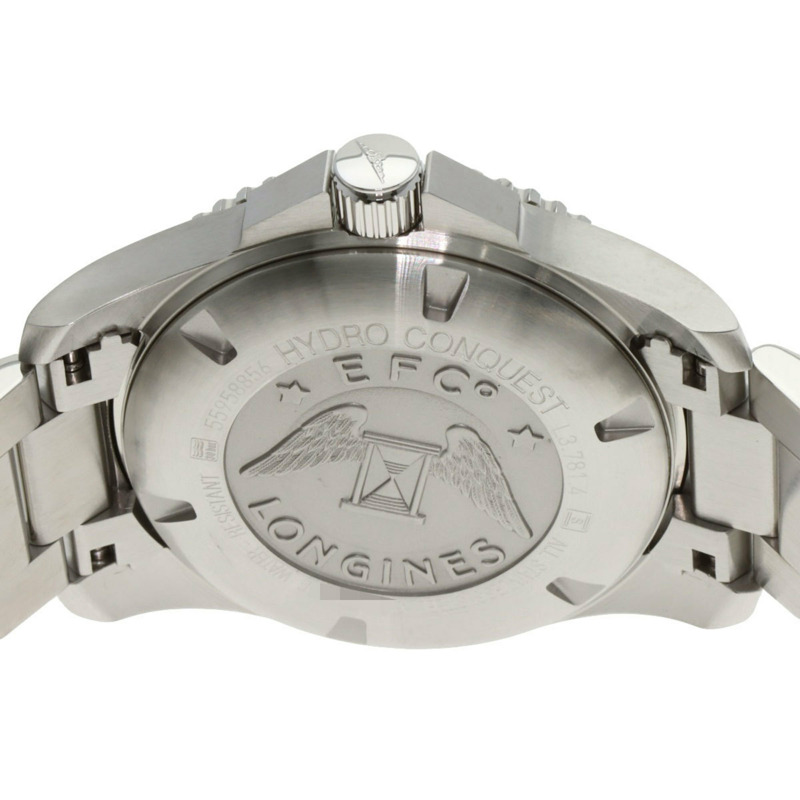 浪琴表 L3.781.4 Hydro Conquest 精鋼男士腕錶-6