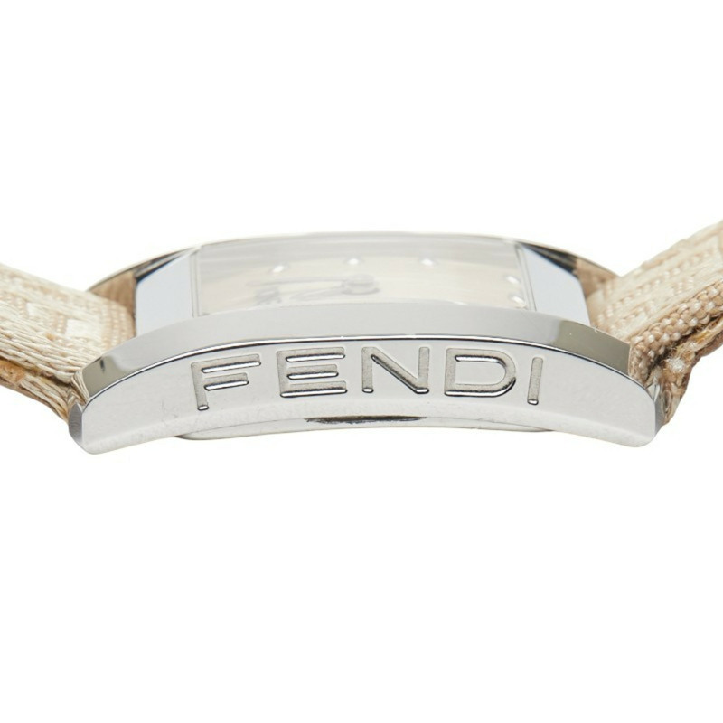 Fendi Horologi Classico 腕錶 7000L 石英機芯 米色錶盤 不鏽鋼錶帶 皮革錶帶 女士 FENDI-7