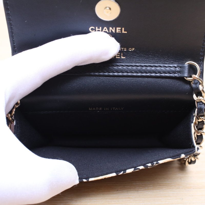 CHANEL 23C帆布塗鴉斜挎包肩背包-2