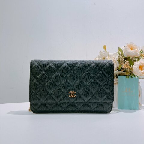 TW4557 Chanel Wallet On Chain Caviar Black x GHW