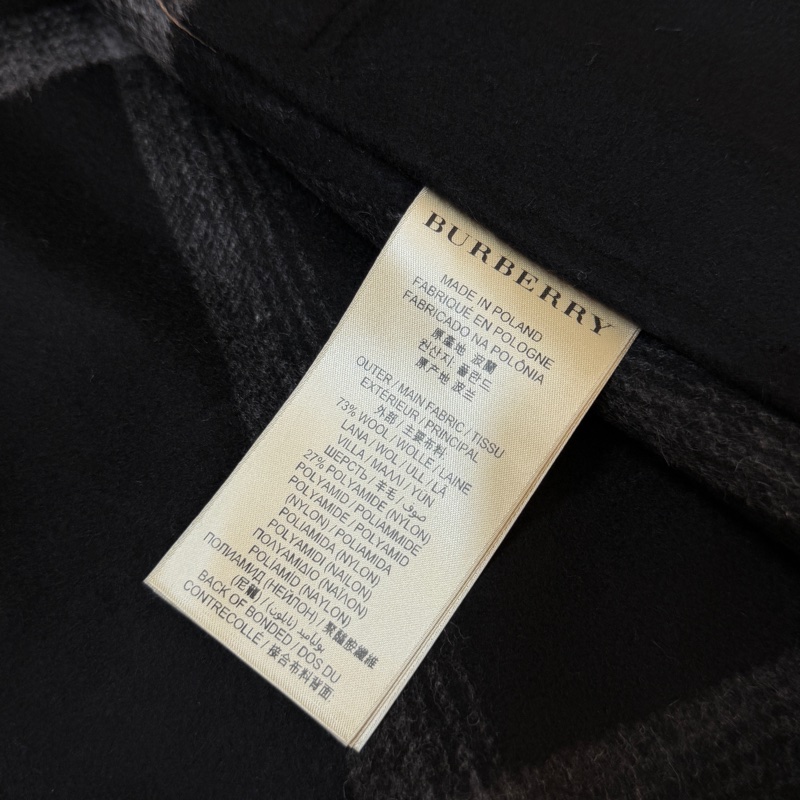 BURBERRY英國蜜色羊毛披肩斗篷L-12