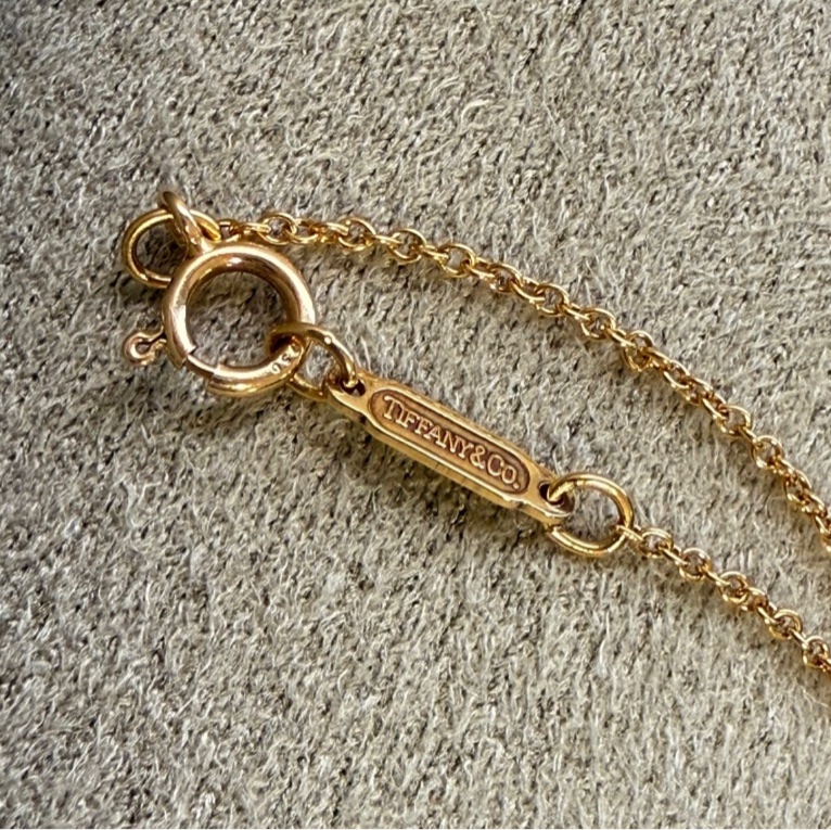 TIFFANY&CO 愛心鑽石項鍊 18k 750-9