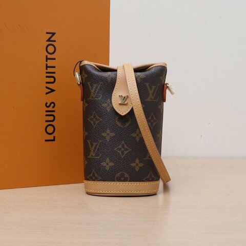 LOUIS VUITTON Foldme薯條包老花PVC晶片肩背包