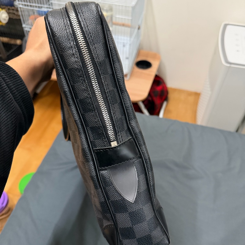 Lv 黑棋盤格公事包(N41125)-2