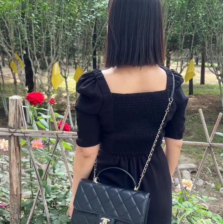 閑置品🌟CHANEL Coco Lady Medium Size 黑金牛皮 26cm-1