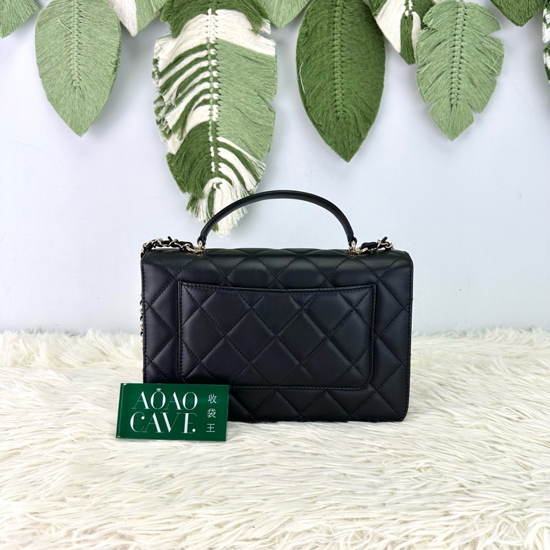 閑置品🌟CHANEL Coco Lady Medium Size 黑金牛皮 26cm-4