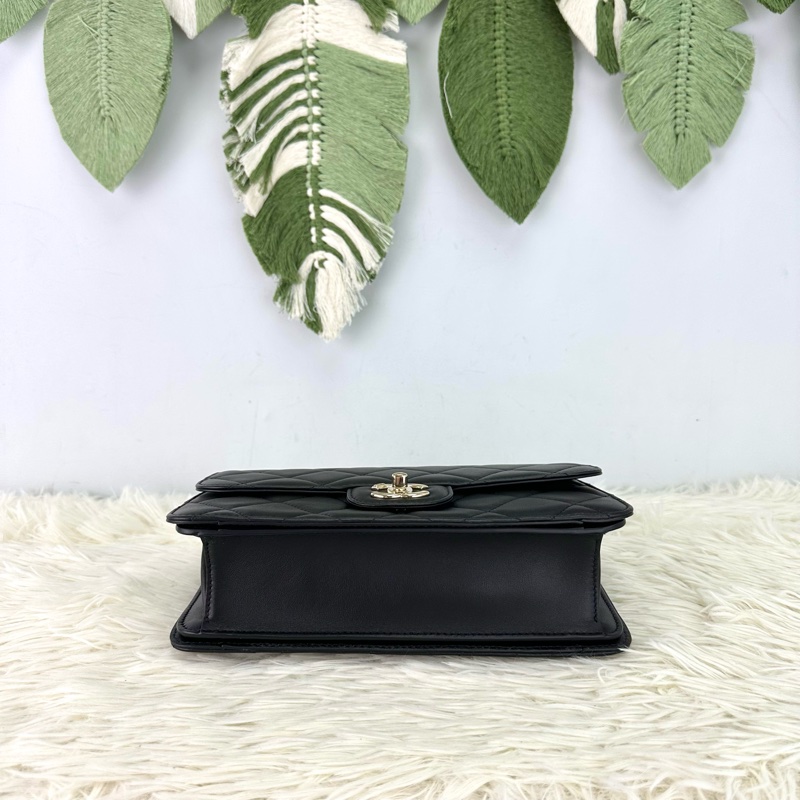 閑置品🌟CHANEL Coco Lady Medium Size 黑金牛皮 26cm-5