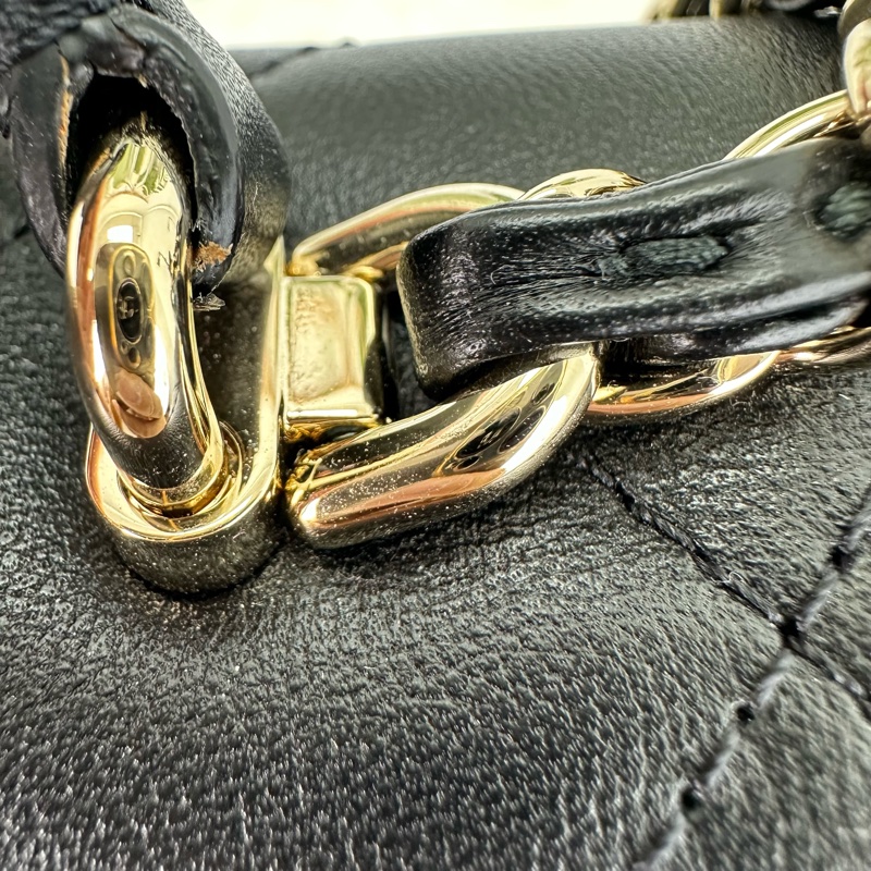 閑置品🌟CHANEL Coco Lady Medium Size 黑金牛皮 26cm-17