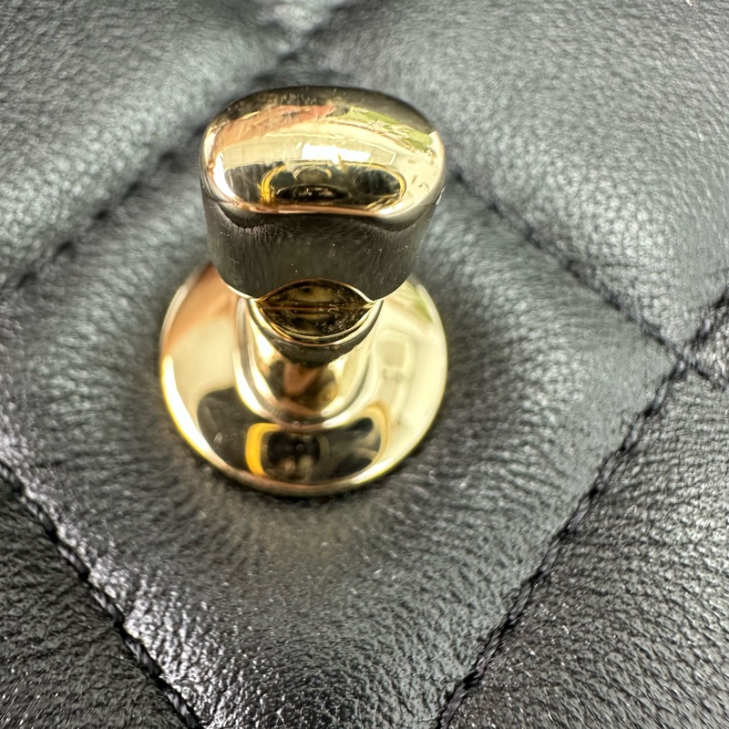 閑置品🌟CHANEL Coco Lady Medium Size 黑金牛皮 26cm-20