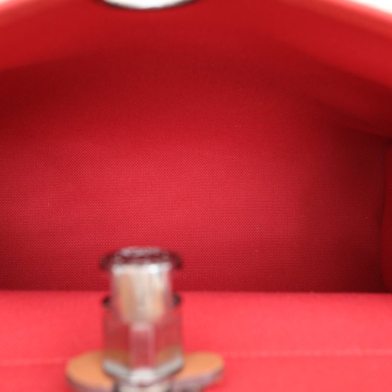 HERMES Herbag31S5番茄紅帆布A刻銀扣肩背包-4