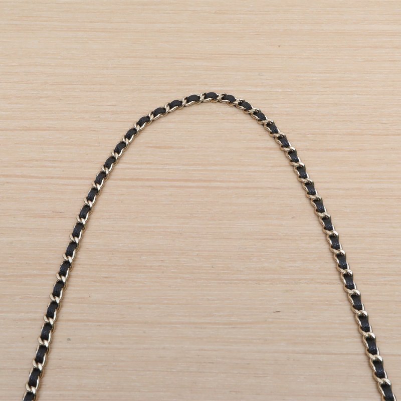 CHANEL 嬉皮HOBO飯盒包25C/16黑色荔枝牛皮鐳射標淺金扣菱格紋皮手柄肩背包-2