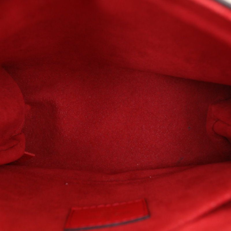 LOUIS VUITTON LockyBB鎖頭包紅色PVC金扣2019肩背包-3