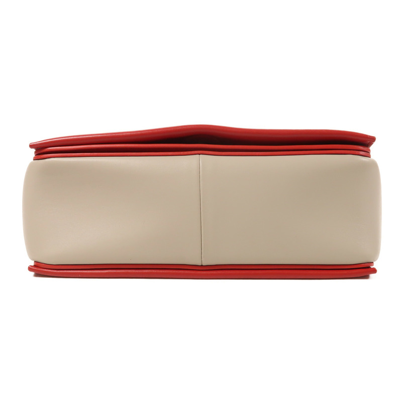 CELINE 牛皮皮革Frame銀扣肩背袋-3