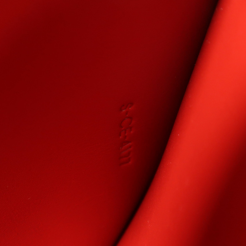 CELINE 牛皮皮革Frame銀扣肩背袋-6