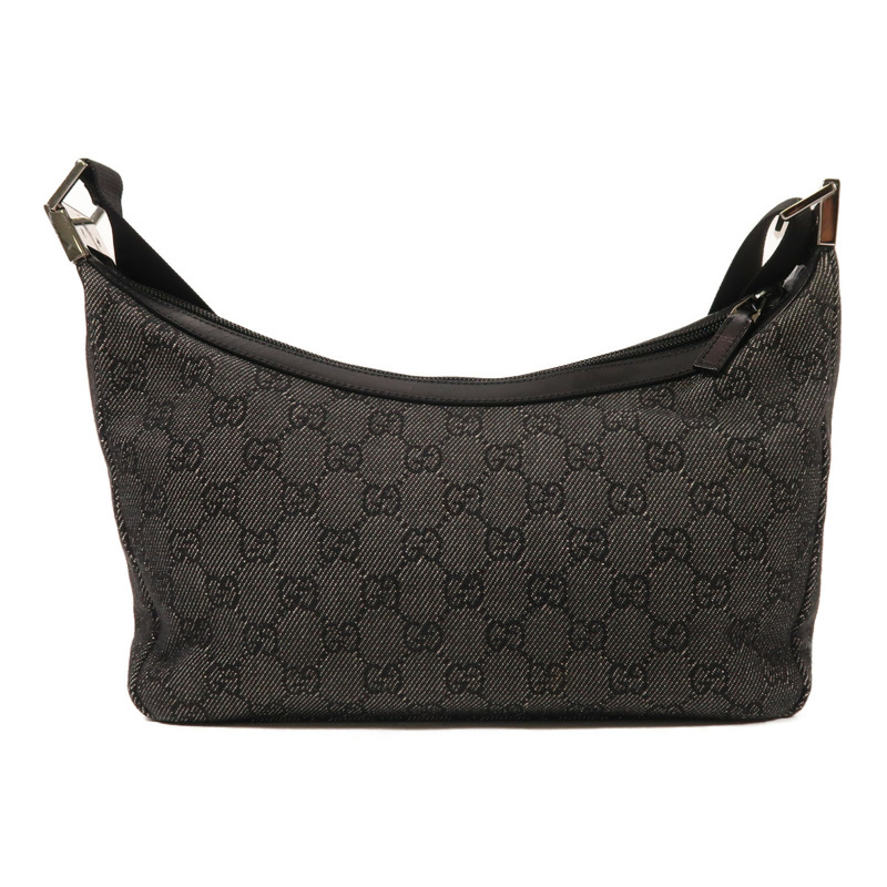 GUCCI 帆布Shoulder Bag銀扣肩背袋-1