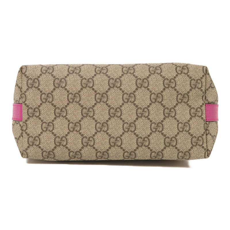 GUCCI 塗層帆布Tote Bag銀扣手挽袋-3