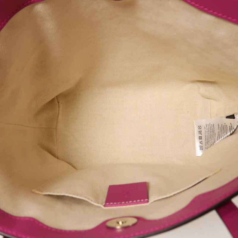 GUCCI 塗層帆布Tote Bag銀扣手挽袋-4