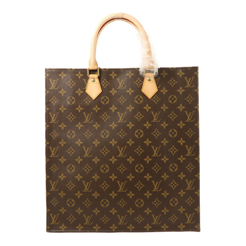 LOUIS VUITTON Monogram Sac Plat金扣手挽袋