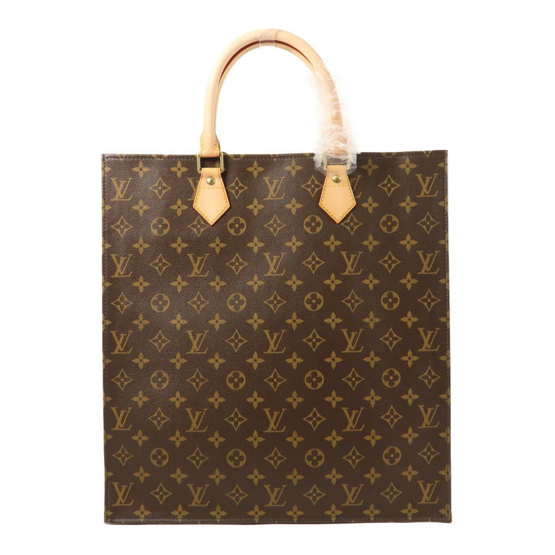 LOUIS VUITTON Monogram Sac Plat金扣手挽袋-0