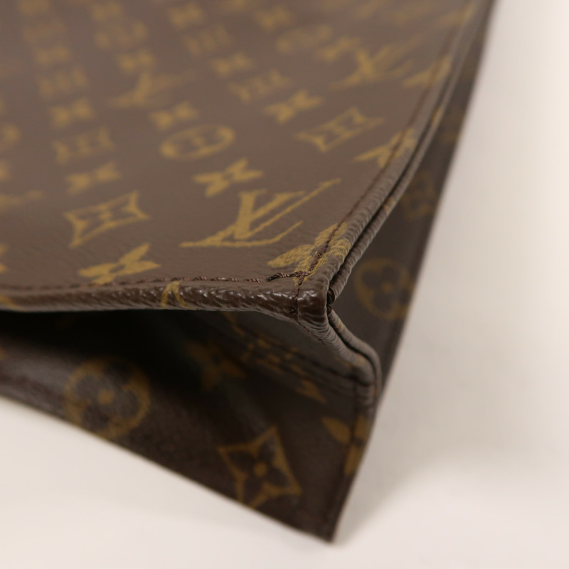 LOUIS VUITTON Monogram Sac Plat金扣手挽袋-9