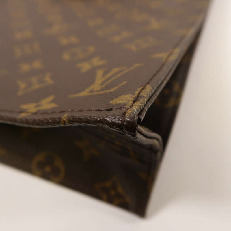 LOUIS VUITTON Monogram Sac Plat金扣手挽袋-11