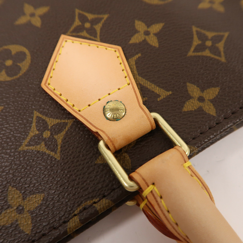 LOUIS VUITTON Monogram Sac Plat金扣手挽袋-13