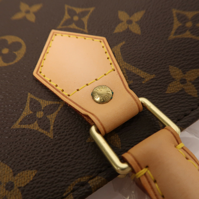 LOUIS VUITTON Monogram Sac Plat金扣手挽袋-14