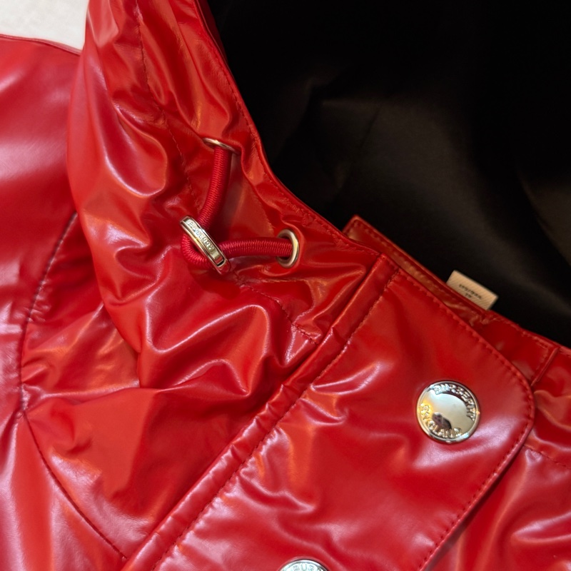 BURBERRY英國紅色連帽風衣UK8-8