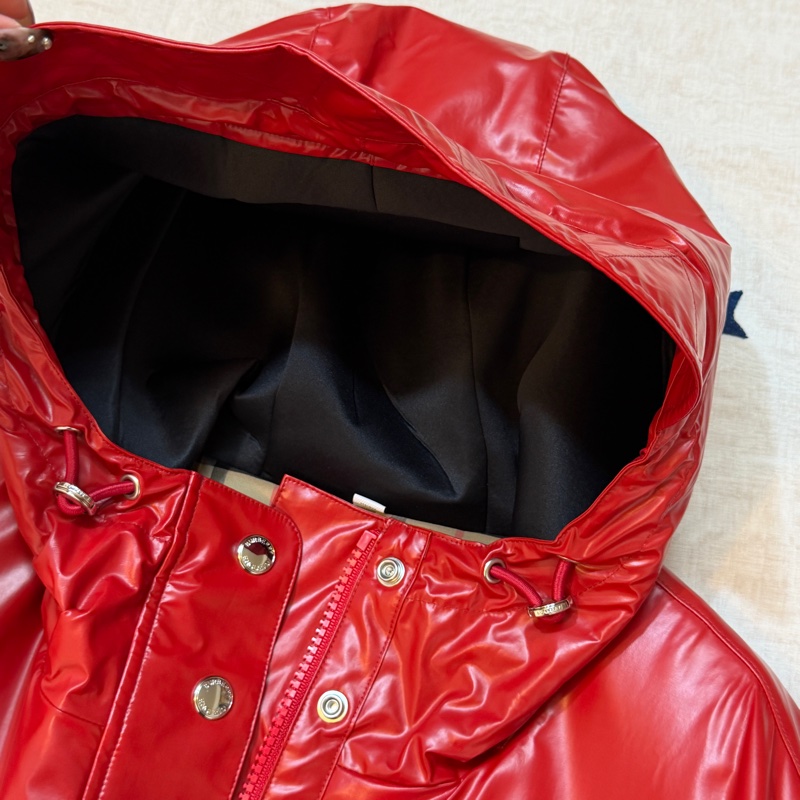 BURBERRY英國紅色連帽風衣UK8-10