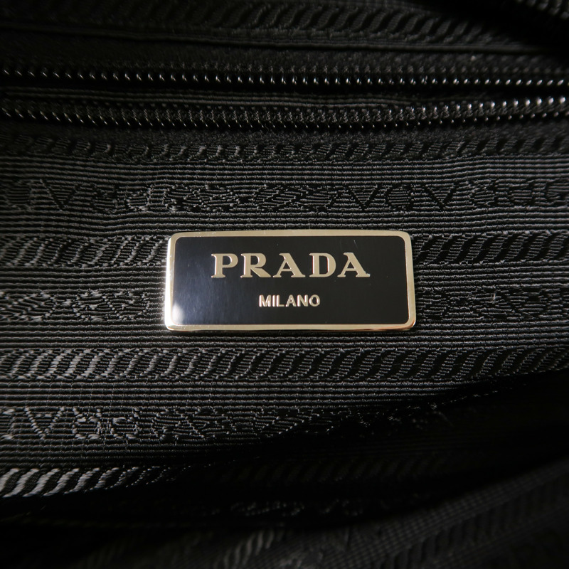 PRADA 尼龍2 Way Shoulder銀扣手挽肩背兩用袋-5