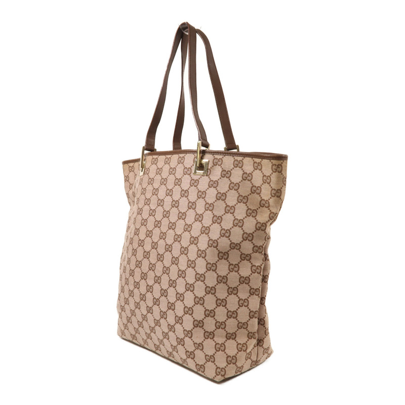 GUCCI 帆布Tote Bag金扣手挽袋-2