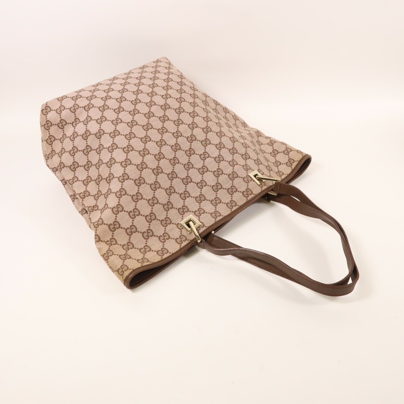 GUCCI 帆布Tote Bag金扣手挽袋-7