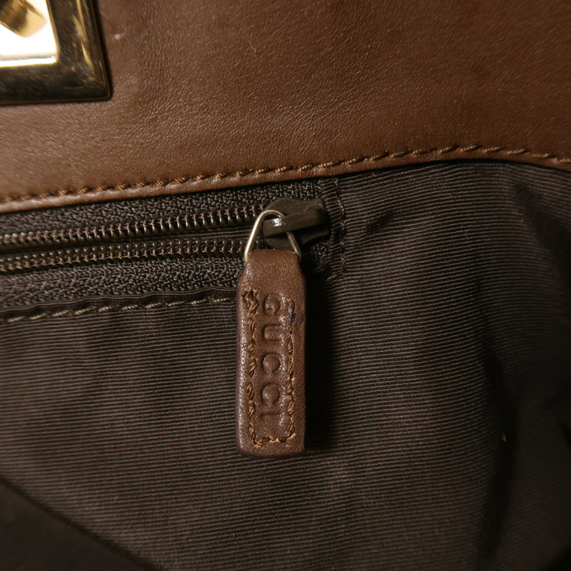 GUCCI 帆布Tote Bag金扣手挽袋-15