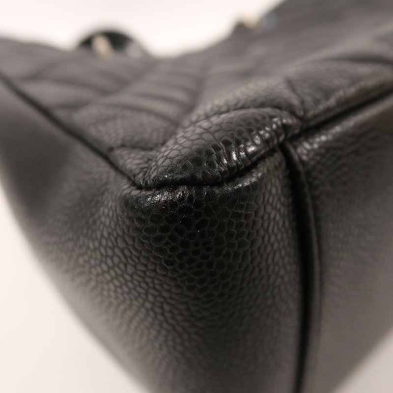 CHANEL 牛皮皮革GST Grand Shopping Tote Bag銀扣鏈帶肩背袋-11