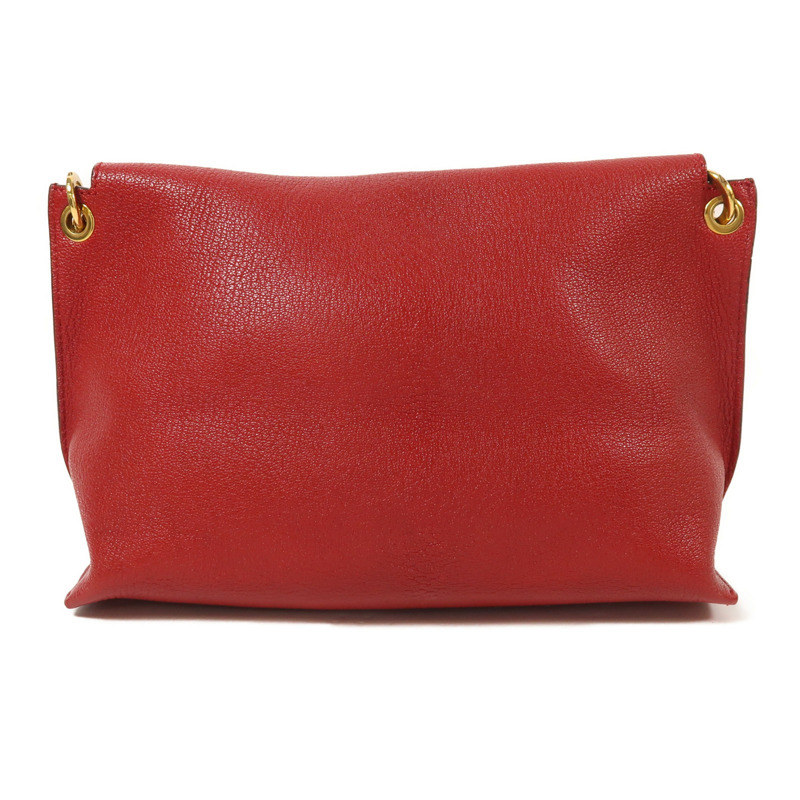 LOEWE 牛皮皮革Avenue金扣鏈帶肩背袋-1