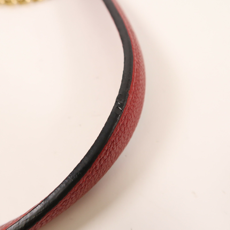 LOEWE 牛皮皮革Avenue金扣鏈帶肩背袋-14