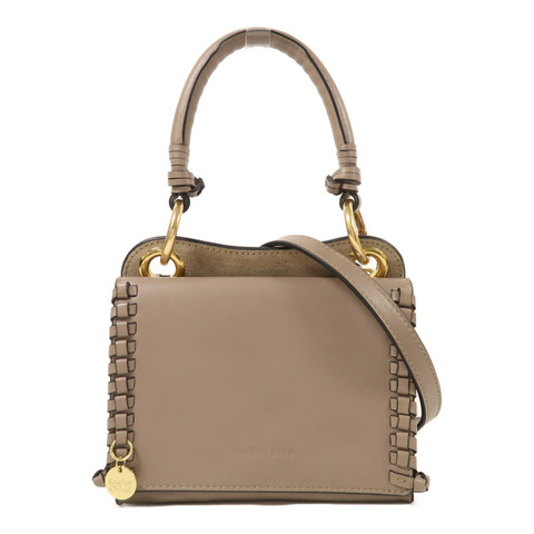 SEE BY CHLOE 牛皮皮革2 Way Shoulder金扣手挽肩背兩用袋