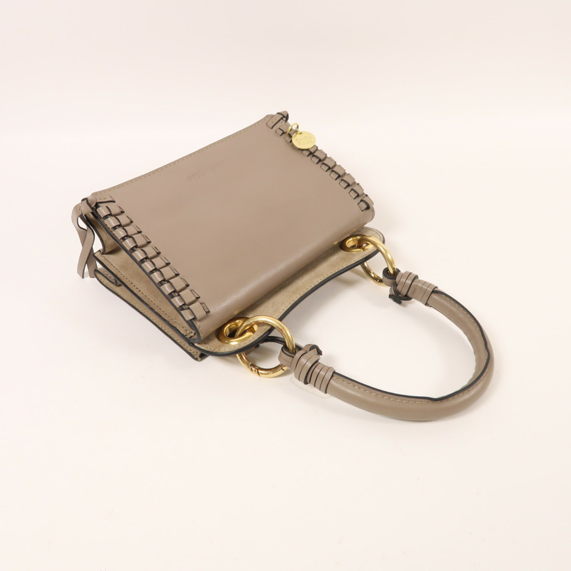 SEE BY CHLOE 牛皮皮革2 Way Shoulder金扣手挽肩背兩用袋-9