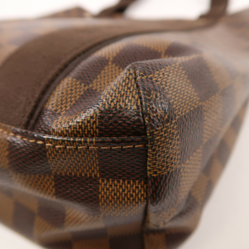 LOUIS VUITTON Damier Beaubourg金扣肩背袋棕色-9