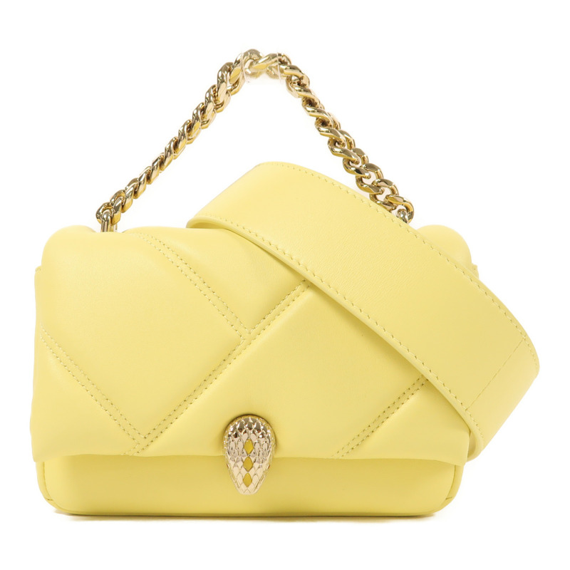 BVLGARI 牛皮皮革2 Way Shoulder金扣手挽肩背兩用袋-0