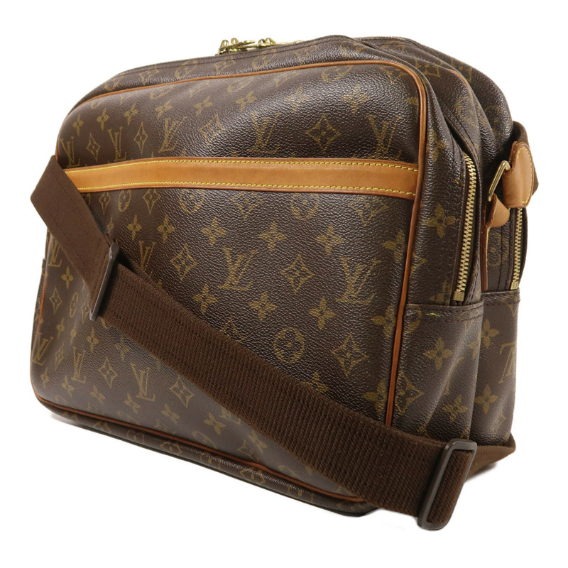 LOUIS VUITTON Monogram Reporter GM金扣肩背袋-2