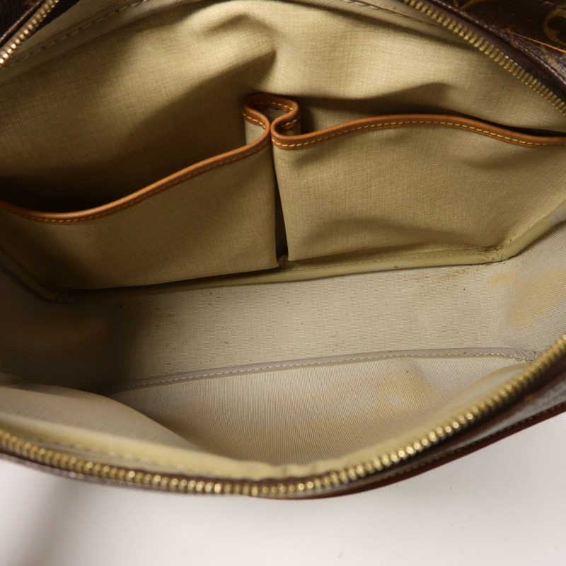 LOUIS VUITTON Monogram Reporter GM金扣肩背袋-4