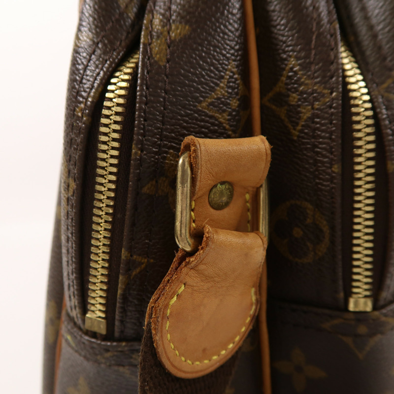 LOUIS VUITTON Monogram Reporter GM金扣肩背袋-14