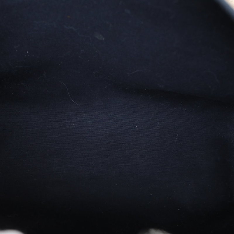 HERMES Herbag3989黑色帆布/Hunter牛皮框D銀扣肩背包-4