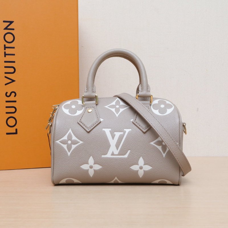 LOUIS VUITTON Sp20可拆卸肩帶灰色牛皮晶片肩背包-0